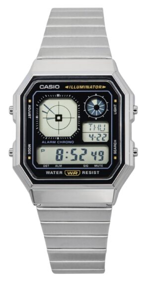 Casio Vintage Digital Stainless Steel Quartz A130WE-1A Unisex Watch