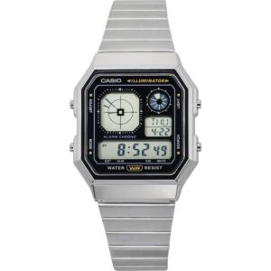 Casio Vintage Digital Stainless Steel Quartz A130WE-1A Unisex Watch