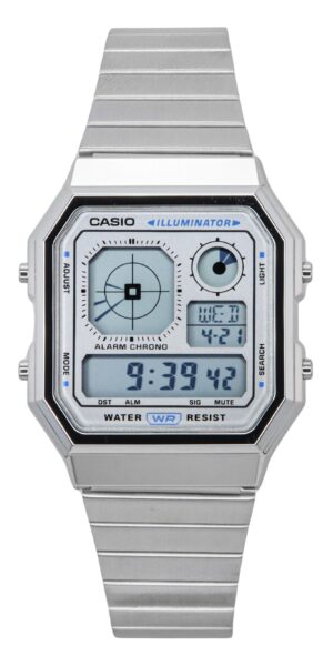 Casio Vintage Digital Stainless Steel Quartz A130WE-7A Unisex Watch