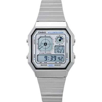 Casio Vintage Digital Stainless Steel Quartz A130WE-7A Unisex Watch