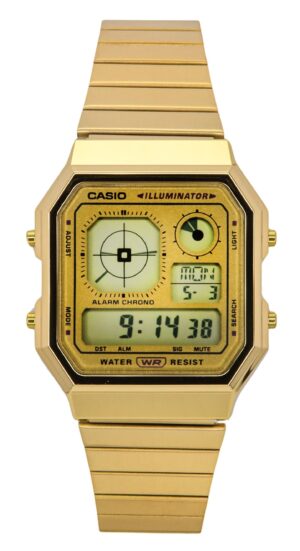 Casio Vintage Digital Stainless Steel Quartz A130WEG-9A Unisex Watch