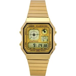 Casio Vintage Digital Stainless Steel Quartz A130WEG-9A Unisex Watch
