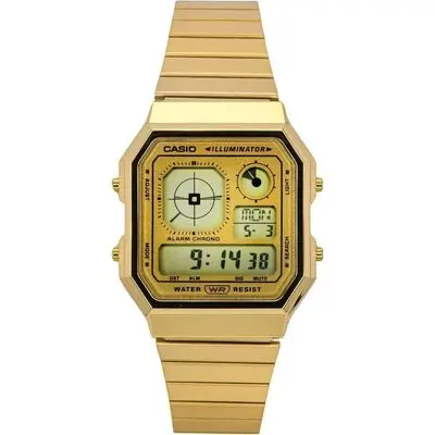 Casio Vintage Digital Stainless Steel Quartz A130WEG-9A Unisex Watch