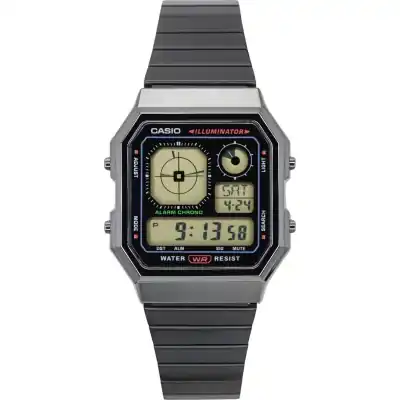 Casio Vintage Digital Stainless Steel Quartz A130WEGG-1A Unisex Watch