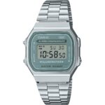 Casio Vintage Digital Stainless Steel Bracelet Quartz A168WA-3A Men's Watch