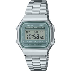 Casio Vintage Digital Stainless Steel Bracelet Quartz A168WA-3A Men's Watch