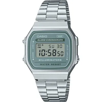 Casio Vintage Digital Stainless Steel Bracelet Quartz A168WA-3A Men's Watch