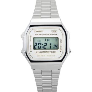 Casio Vintage Digital Stainless Steel Bracelet Quartz A168WA-8 Unisex Watch