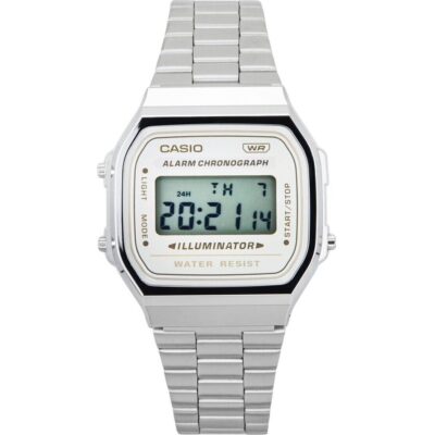 Casio Vintage Digital Stainless Steel Bracelet Quartz A168WA-8 Unisex Watch