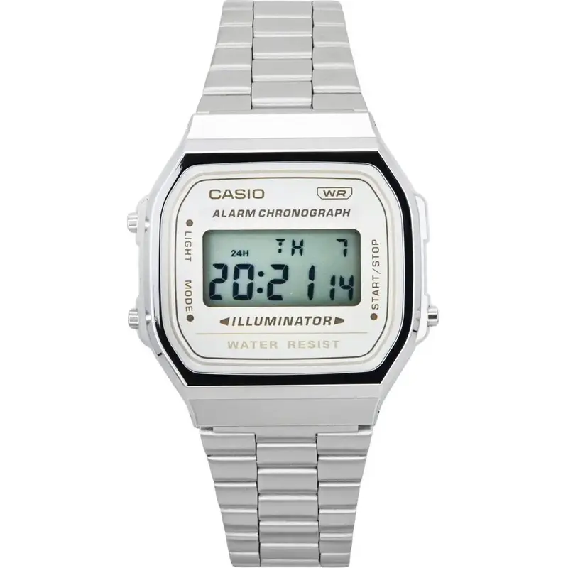 Casio Vintage Digital Stainless Steel Bracelet Quartz A168WA-8 Unisex Watch