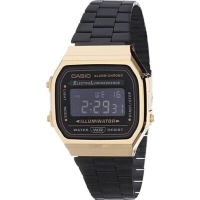 Casio Vintage Alarm Digital A168wegb-1b Unisex Watch