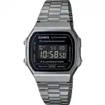 Casio Vintage Digital Stainless Steel Bracelet Black Dial Quartz A168WGG-1B Unisex Watch