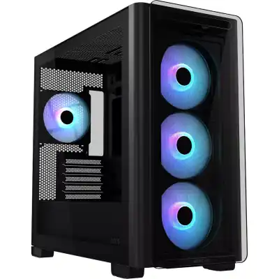 Asus A23 PLUS ARGB Micro-ATX Gaming Chassis - Black (A23PLUS-BK)