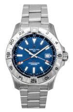 Breitling Avenger GMT Stainless Steel Blue Dial Automatic Diver's A32320101C1A1 300M Men's Watch