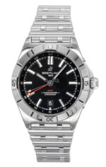 Breitling Chronomat GMT Stainless Steel Black Dial Automatic Diver's A32398101B1A1 200M Men's Watch