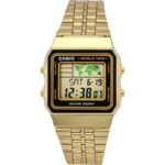 Casio Digital Stainless Steel World Time A500wga-1df A500wga-1 Men's Watch
