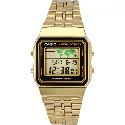 Casio Digital Stainless Steel World Time A500WGA-1DF A500WGA-1 Men's Watch
