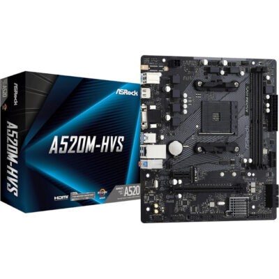 ASRock A520M-HVS AMD AM4 M-ATX Motherboard