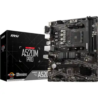 MSI A520M-PRO AMD AM4 MATX Gaming Motherboard