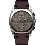 Armand Nicolet Tramelan J09 Chronograph Grey Dial Automatic A668AAA-GR-PK4140TM Calf Leather Strap Men's Watch