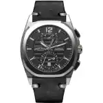 Armand Nicolet Tramelan J09 Chronograph Black Dial Automatic A668AAA-NR-PK4140NR Calf Leather Strap Men's Watch