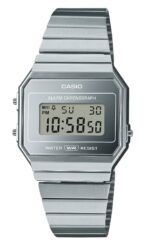 Casio Vintage Digital Stainless Steel Silver Dial Quartz A700WEV-7A Unisex Watch