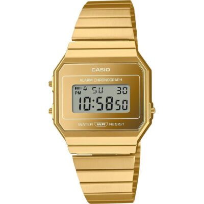 Casio Vintage Digital Gold Stainless Steel Quartz A700WEVG-9A Unisex Watch