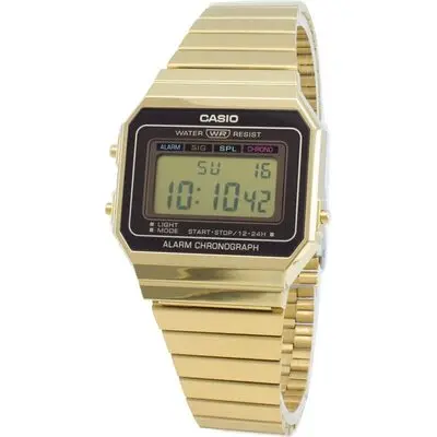 Casio Youth Vintage A700WG-9A Alarm Chronograph Quartz Men's Watch
