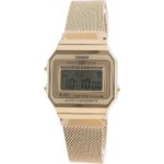 Casio Youth Vintage Gold Tone Stainless Steel Digital A700wmg-9a Unisex Watch