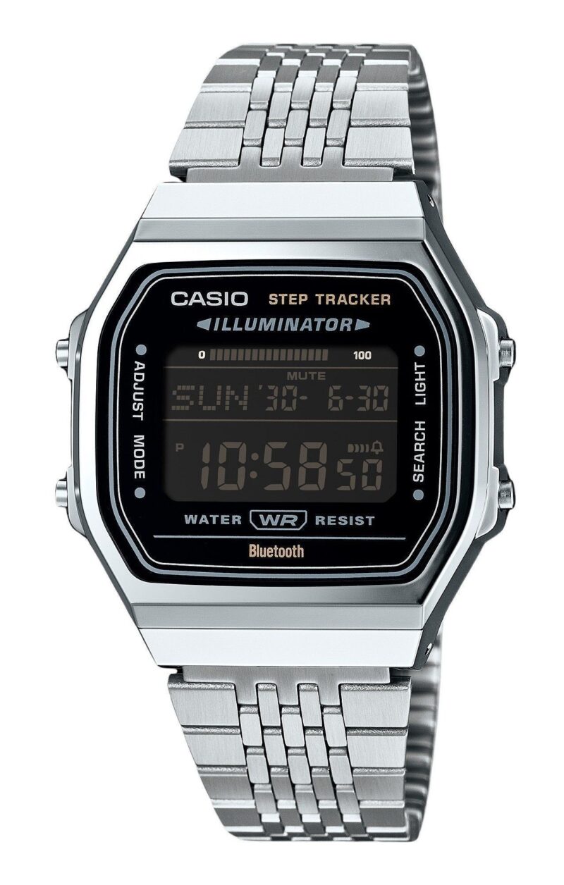 Casio Vintage Digital Smartphone Link Stainless Steel Quartz ABL-100WE-1B Unisex Watch