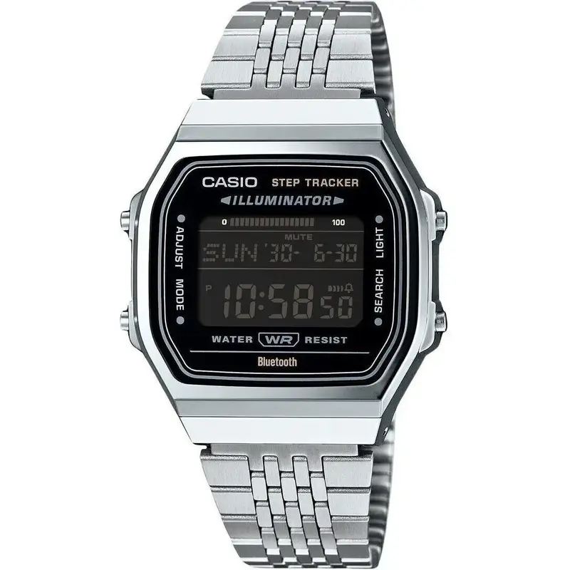 Casio Vintage Digital Smartphone Link Stainless Steel Quartz ABL-100WE-1B Unisex Watch