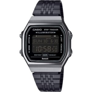 Casio Vintage Digital Smartphone Link Stainless Steel Quartz ABL-100WEGG-1B Unisex Watch