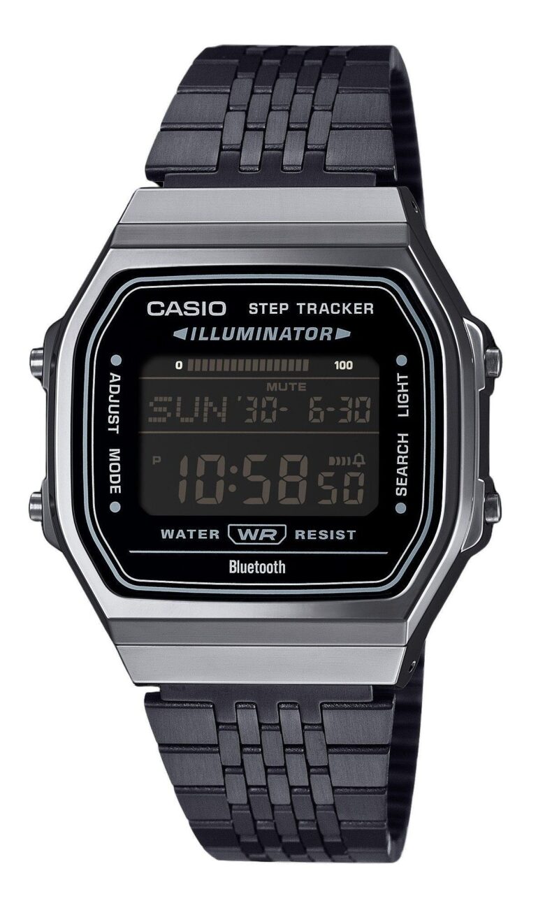 Casio Vintage Digital Smartphone Link Stainless Steel Quartz ABL-100WEGG-1B Unisex Watch