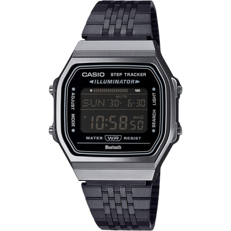 Casio Vintage Digital Smartphone Link Stainless Steel Quartz ABL-100WEGG-1B Unisex Watch Casio Vintage Digital Smartphone Link Stainless Steel Quartz ABL-100WEGG-1B Unisex Watch