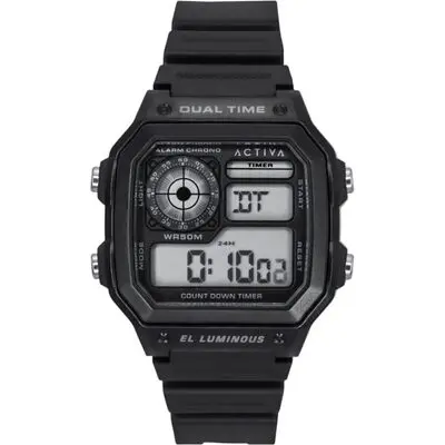 Invicta Activa Digital Polyurethane Strap Black Dial Quartz ACW1299-001 Men's Watch