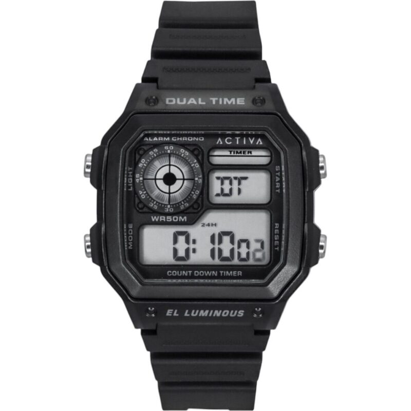Invicta Activa Digital Polyurethane Strap Black Dial Quartz ACW1299-001 Men's Watch