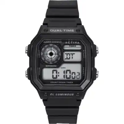 Invicta Activa Digital Polyurethane Strap Black Dial Quartz ACW1299-001 Men's Watch