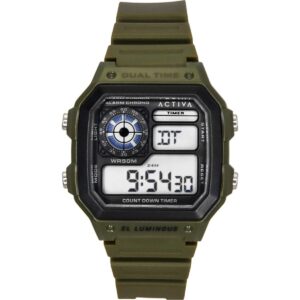 Invicta Activa Digital Green Polyurethane Strap Black Dial Quartz ACW1299-002 Men's Watch