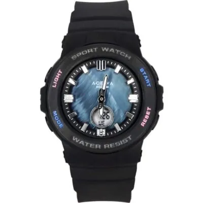 Invicta Activa Analog Digital Thermoplastic Polyurethane Strap Blue Mother of Pearl Dial Quartz ACW2125-001 Unisex Watch