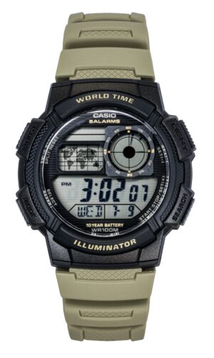 Casio Standard Digital Resin Strap Quartz AE-1000W-5AV 100M Men's Watch