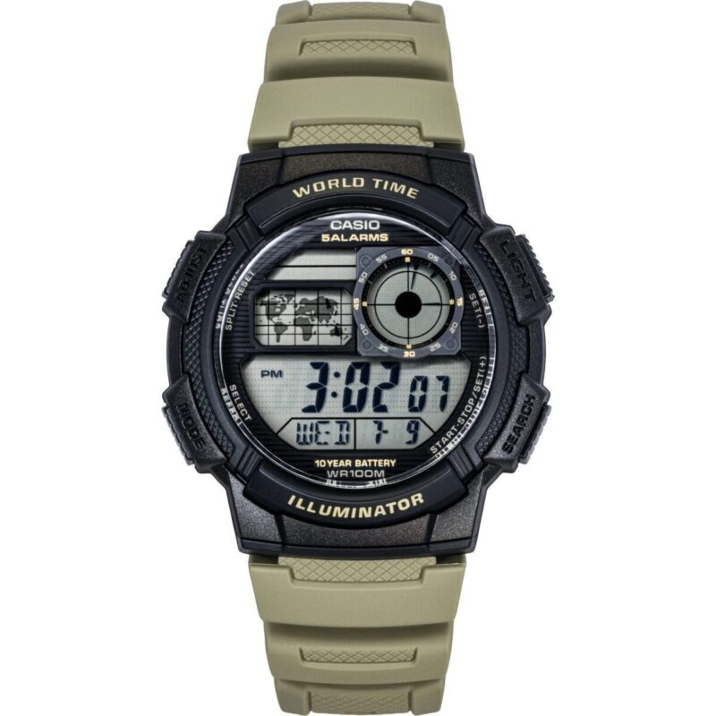 Casio Standard Digital Resin Strap Quartz AE-1000W-5AV 100M Men's Watch Casio Standard Digital Resin Strap Quartz AE-1000W-5AV 100M Men's Watch
