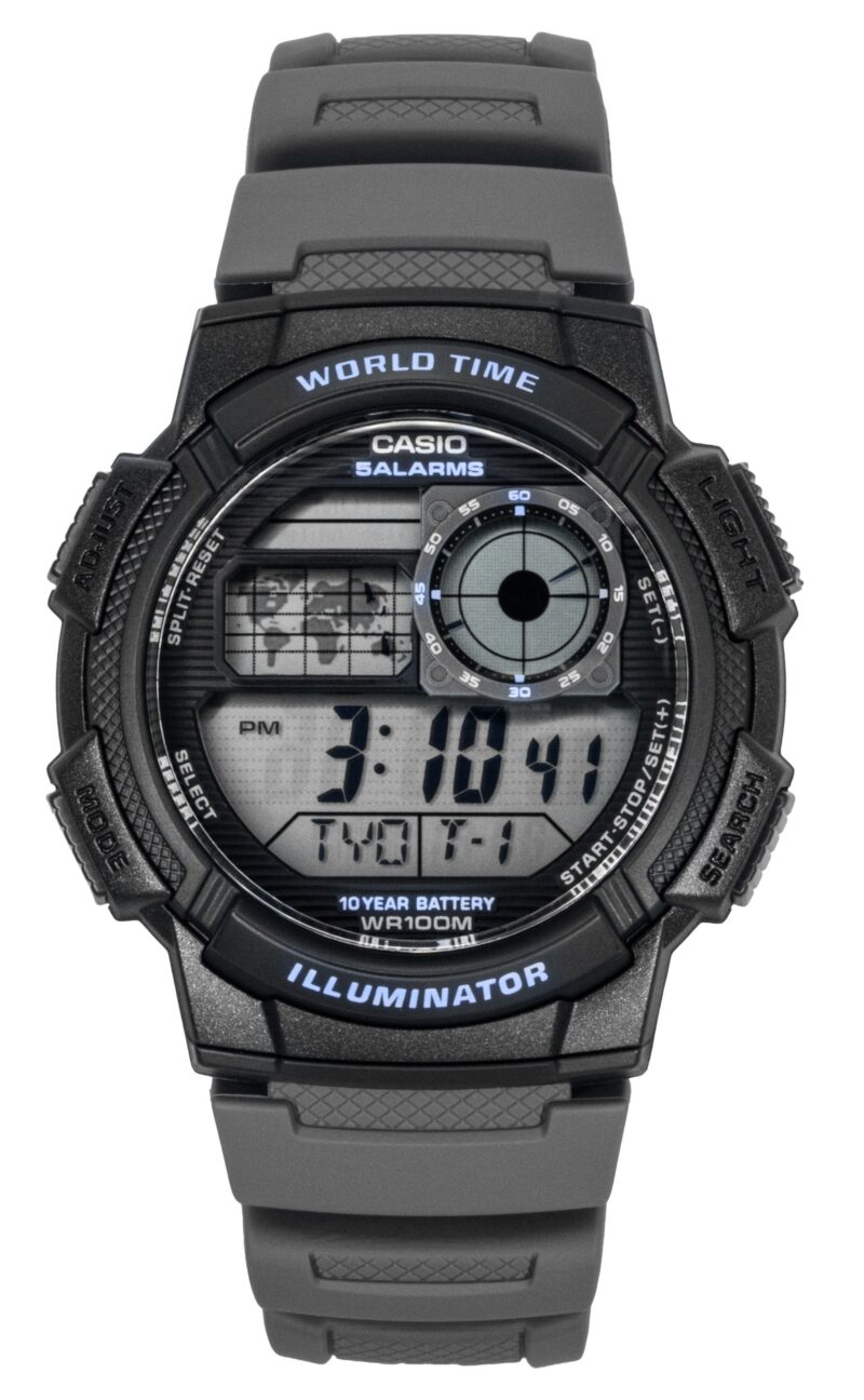 Casio Standard Digital Resin Strap Quartz AE-1000W-8AV 100M Men's Watch
