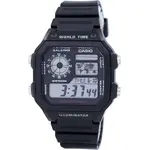 Casio Youth Illuminator World Time Alarm AE-1200WH-1AV AE1200WH-1AV Men's Watch