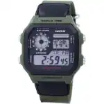 Casio World Time Alarm Digital Ae-1200whb-3bv Ae1200whb-3bv Men's Watch