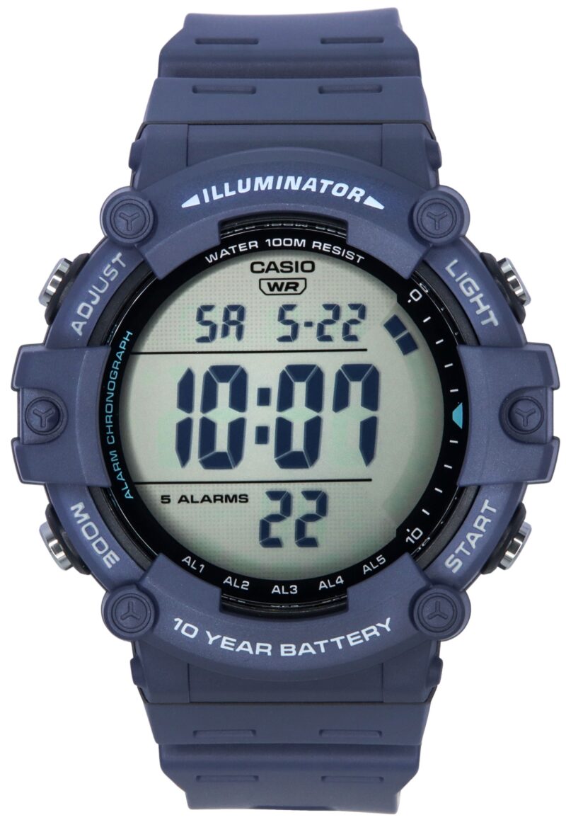 Casio Standard Digital Blue Resin Strap Quartz AE-1500WH-2A 100M Men's Watch