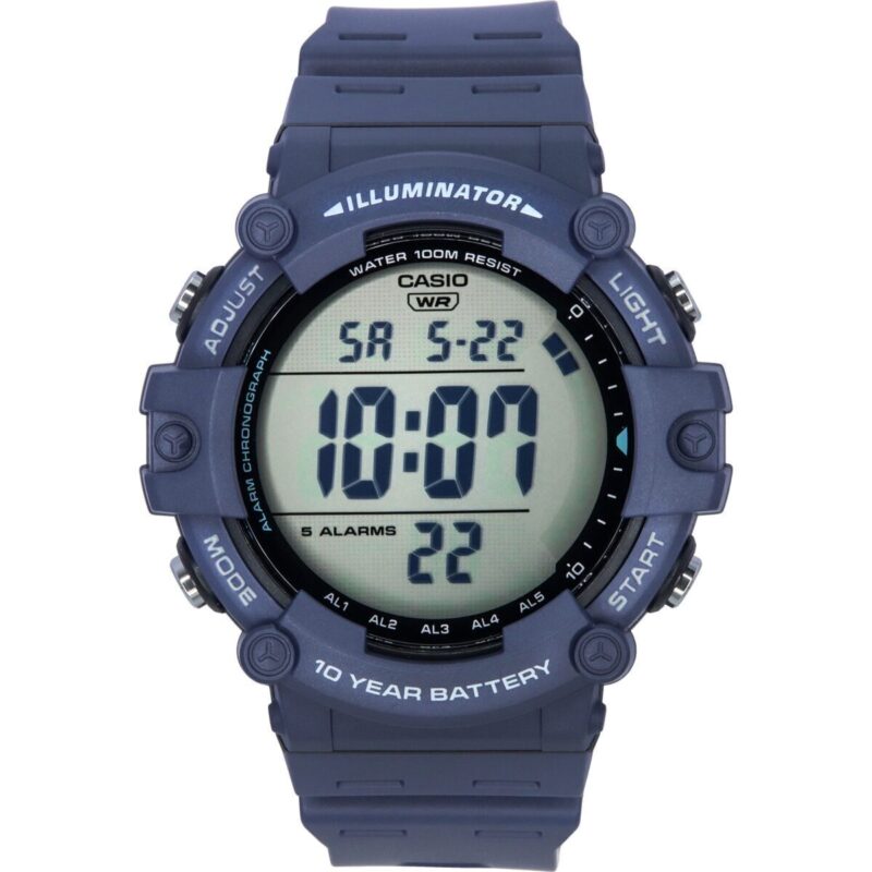 Casio Standard Digital Blue Resin Strap Quartz AE-1500WH-2A 100M Men's Watch Casio Standard Digital Blue Resin Strap Quartz AE-1500WH-2A 100M Men's Watch