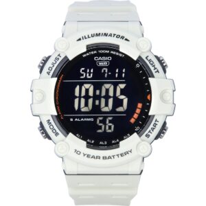 Casio Standard Digital White Resin Strap Quartz AE-1500WH-8B2 100M Men's Watch