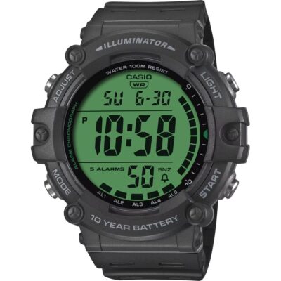 Casio Sport Diver - Illuminator Worldtime 10 Years Battery - Color Serie - Black (AE-1500WHC-1AVEF) Men WATCHES