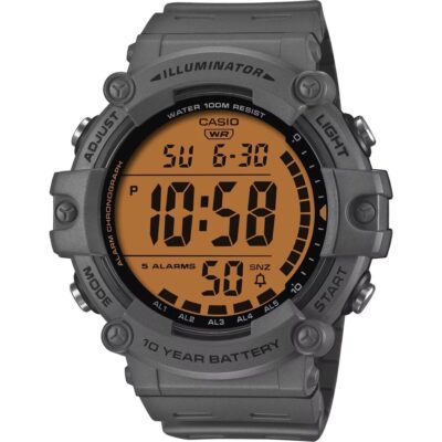 Casio Sport Diver - Illuminator Worldtime 10 Years Battery - Color Serie - Grey (AE-1500WHC-8AVEF) Men WATCHES