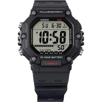 Casio Digital Resin Strap Quartz AE-1600H-1AV 100M Men's Watch